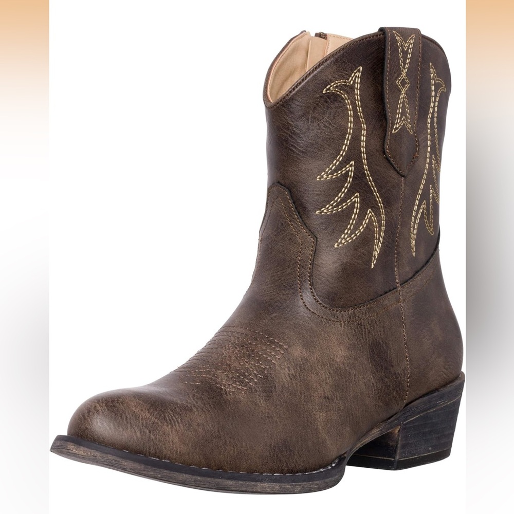 NWT Silver Canyon Madison Short Western cowboy Boots Brown size 9.5